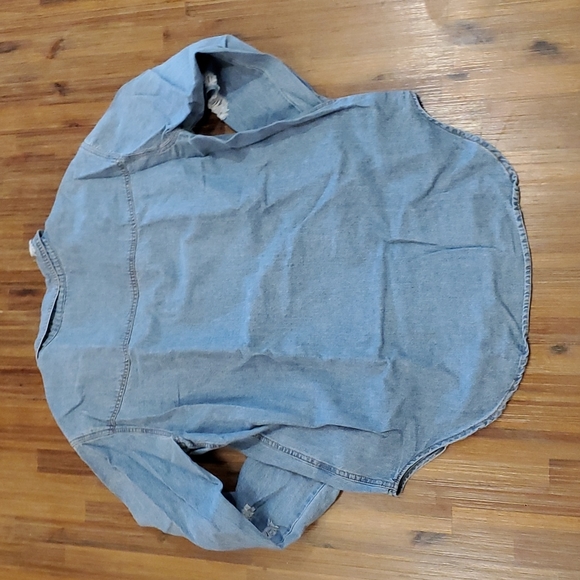 Women's Denim Button Down - Picture 4 of 4